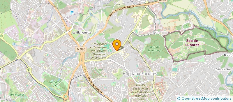 localisation de l'entreprise LES QUATRE SEIGNEURS à MONTPELLIER