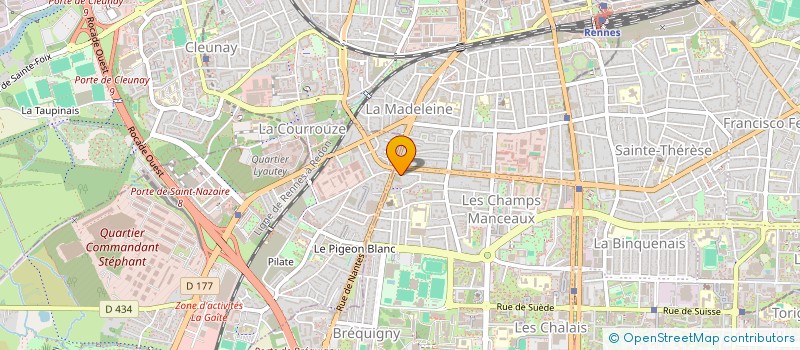 localisation de l'entreprise LES QUATRE SIEURS  RENNES