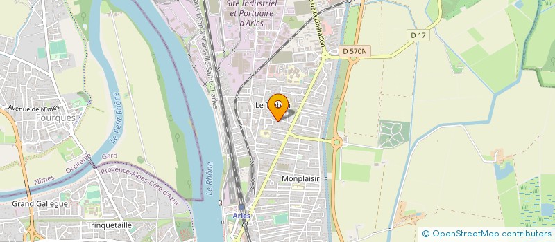 localisation de l'entreprise LES QUATRE SOLEILS à ARLES