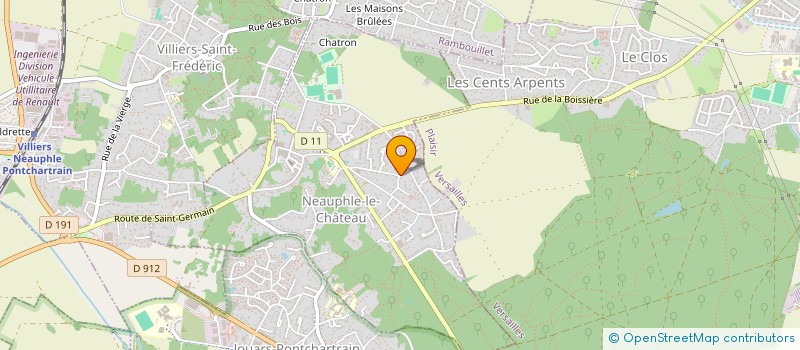 localisation de l'entreprise LES QUATRE SOUS  NEAUPHLE-LE-CHATEAU