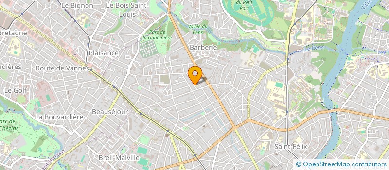 localisation de l'entreprise LES QUATRE SOUS DE L'ECOLE LONGCHAMP à NANTES