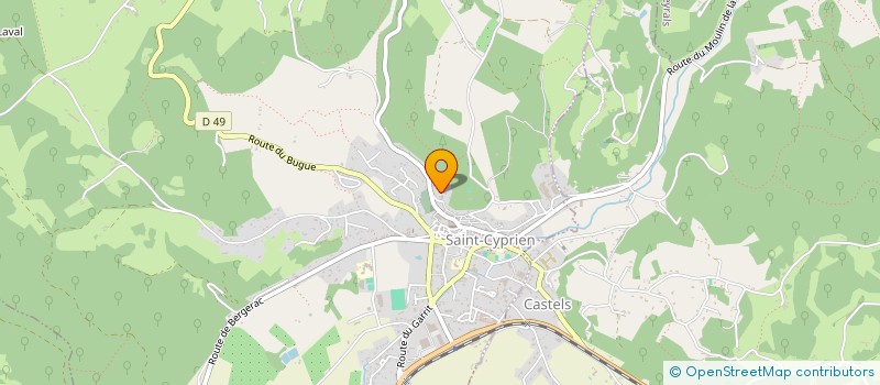 localisation de l'entreprise LES QUATRE TOURS  SAINT-CYPRIEN