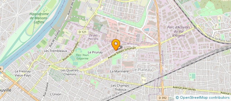 localisation de l'entreprise LES QUATRE VENTS  SARTROUVILLE