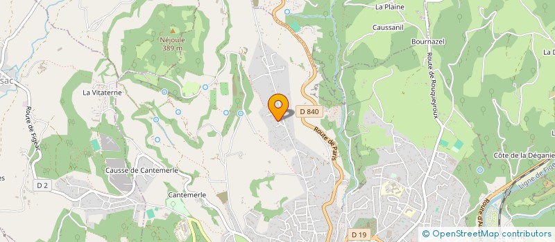 localisation de l'entreprise LES QUATRE VENTS à FIGEAC