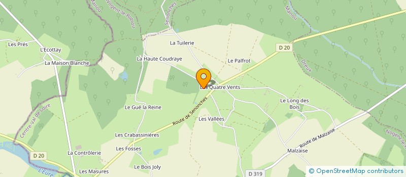 localisation de l'entreprise LES QUATRE VENTS à MANOU