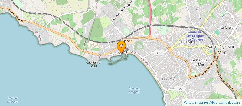 localisation de l'entreprise LES QUATRE VENTS à SAINT-CYR-SUR-MER