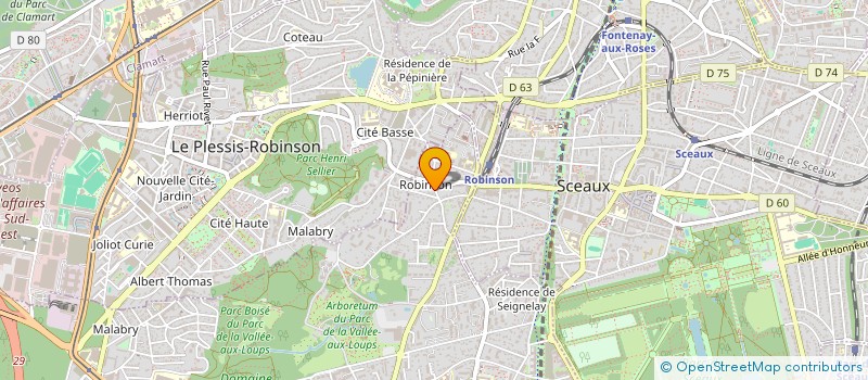 localisation de l'entreprise LES QUATRE VENTS  CHATENAY-MALABRY