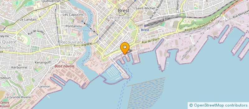 localisation de l'entreprise LES QUATRE VENTS à BREST