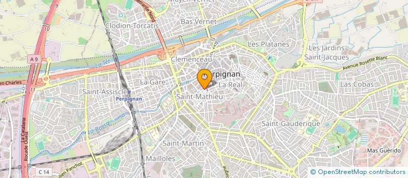 localisation de l'entreprise LES QUATRE VENTS  PERPIGNAN