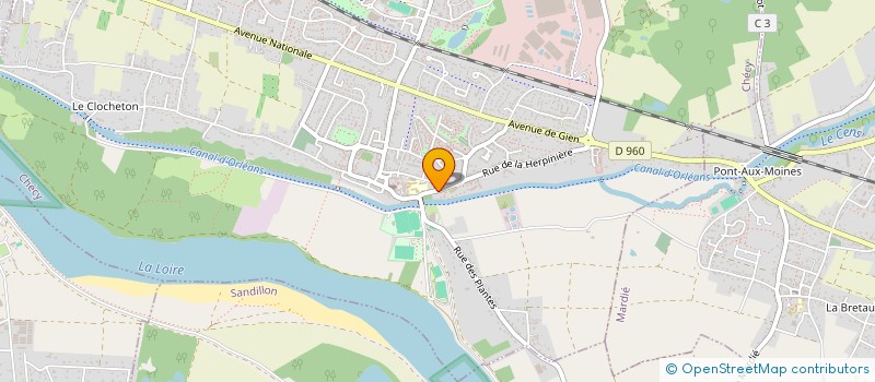 localisation de l'entreprise LES QUATRE VENTS  CHECY