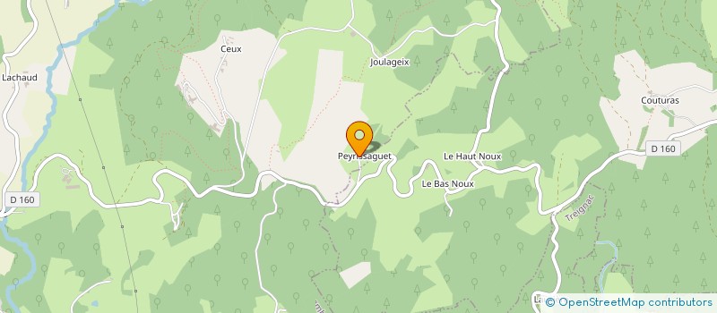 localisation de l'entreprise LES QUATRE VENTS  CHAMBERET