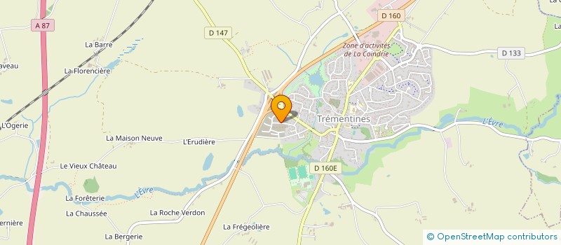 localisation de l'entreprise LES QUATRE VENTS  TREMENTINES