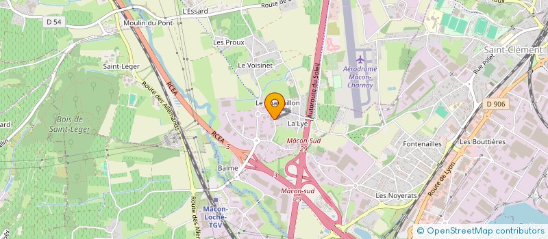 localisation de l'entreprise LES QUATRE VENTS à CHARNAY-LES-MACON