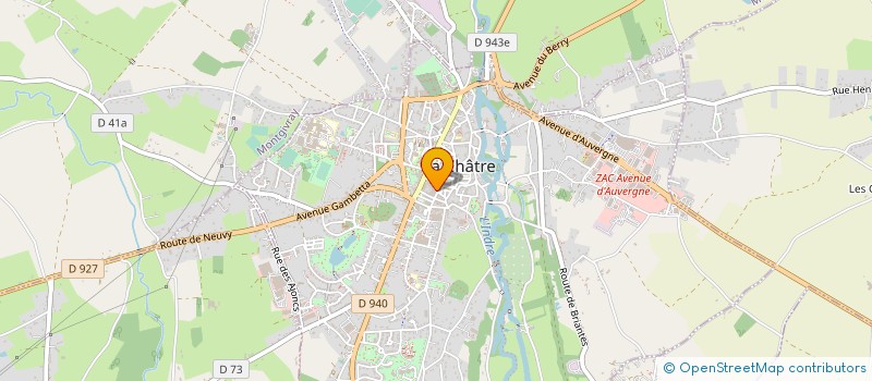 localisation de l'entreprise LES QUATRE VENTS à LA CHATRE