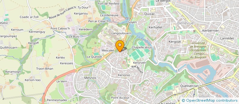 localisation de l'entreprise LES QUATRE VENTS à BREST
