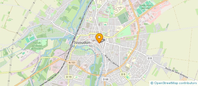 localisation de l'entreprise LES QUATRE VENTS à ISSOUDUN