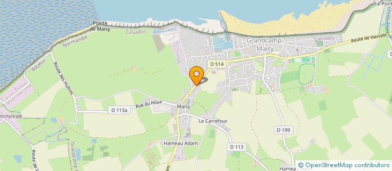 localisation de l'entreprise LES QUATRE VENTS  GRANDCAMP-MAISY