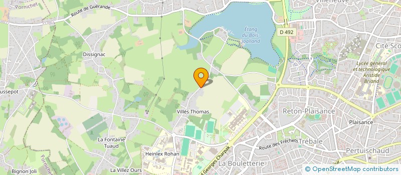 localisation de l'entreprise LES QUATRE VENTS D'OUST  SAINT-NAZAIRE