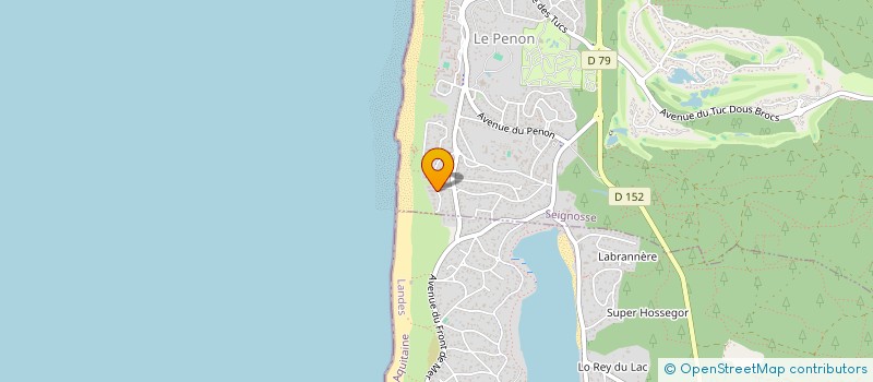 localisation de l'entreprise LES QUATRE VENTS ODEON  SEIGNOSSE