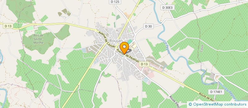 localisation de l'entreprise LES QUATRELLES  ROUJAN