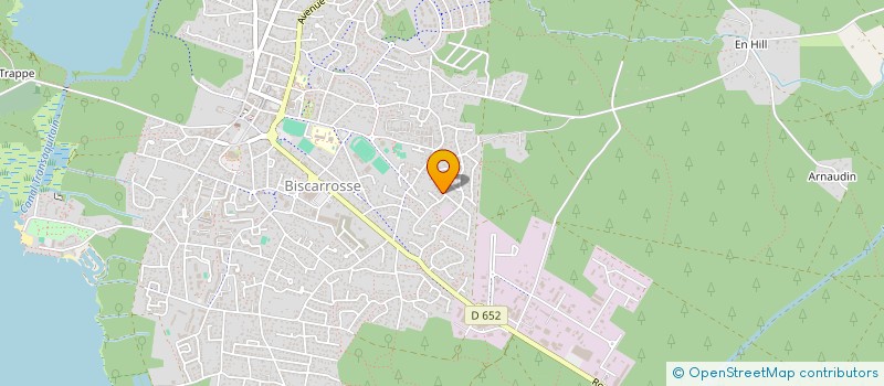 localisation de l'entreprise LES QUATRES ANNEAUX  BISCARROSSE