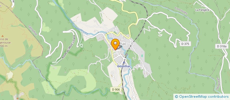 localisation de l'entreprise LES QUATRES ARTS à GENOLHAC
