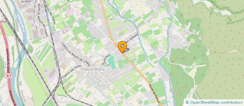 localisation de l'entreprise LES QUATRES BOULES  CHEVAL-BLANC