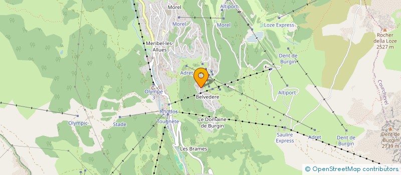 localisation de l'entreprise LES QUATRES ETOILES à LES ALLUES