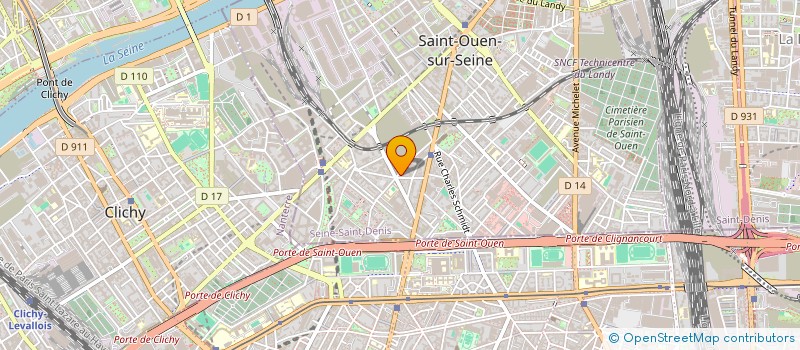 localisation de l'entreprise LES QUATRES FRERES ET LES SIX SOEURS à SAINT-OUEN-SUR-SEINE