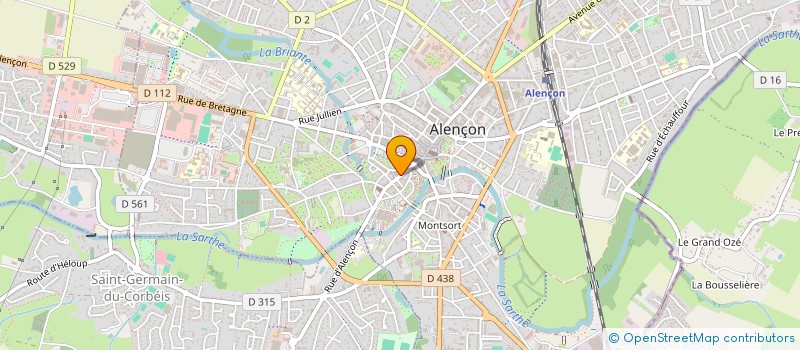 localisation de l'entreprise LES QUATRES PATES à ALENCON