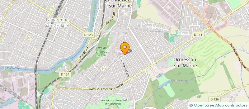 localisation de l'entreprise LES QUATRES PUCES  ORMESSON-SUR-MARNE