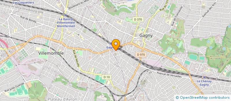 localisation de l'entreprise LES QUATRES SAISONS à GAGNY