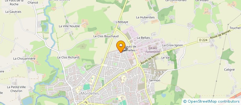 localisation de l'entreprise LES QUEEN' AMANN  MORDELLES