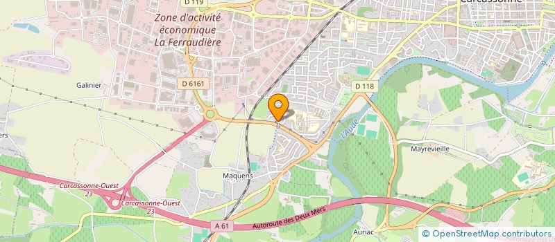 localisation de l'entreprise LES QUENTINS PRODUCTION  CARCASSONNE