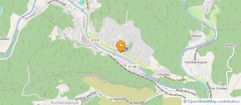 localisation de l'entreprise LES QUILLES DE JOIE  BESSEGES