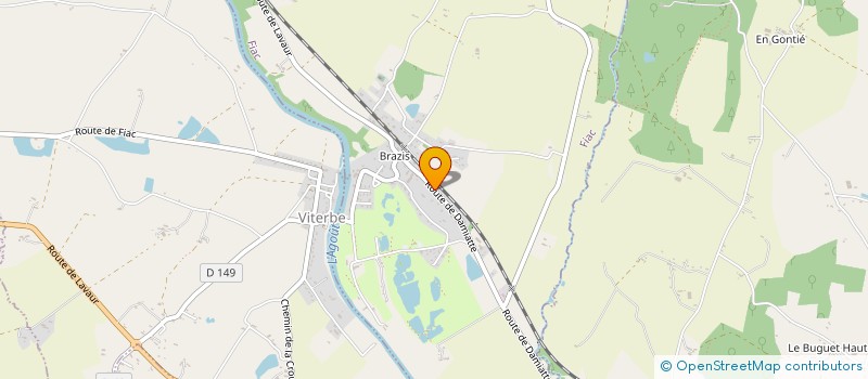 localisation de l'entreprise LES QUILTS DE COCAGNE  FIAC