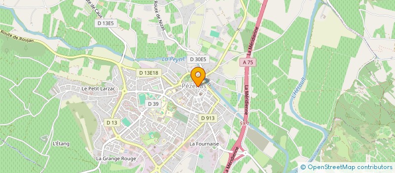 localisation de l'entreprise LES QUINTESSENTS à PEZENAS