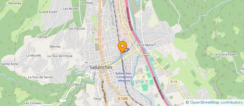 localisation de l'entreprise LES RABOLIOTS à SALLANCHES