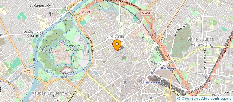 localisation de l'entreprise LES RACCOONS à LILLE
