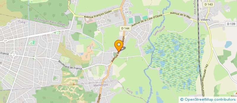 localisation de l'entreprise LES RACINES à CUCQ