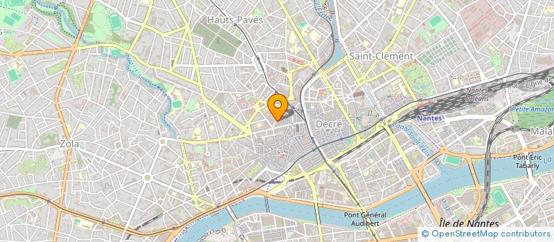 localisation de l'entreprise LES RACINES BLEUES à NANTES
