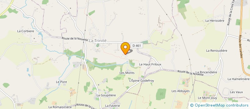 localisation de l'entreprise LES RACINES DE L'AIROU  LA TRINITE