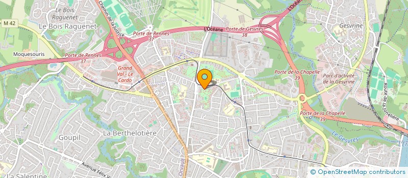 localisation de l'entreprise LES RACINES DU COEUR à NANTES