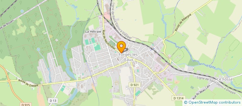localisation de l'entreprise LES RACINES DU GOUT  FORGES-LES-EAUX