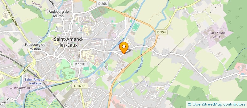 localisation de l'entreprise LES RACINES ETOILEES à SAINT-AMAND-LES-EAUX