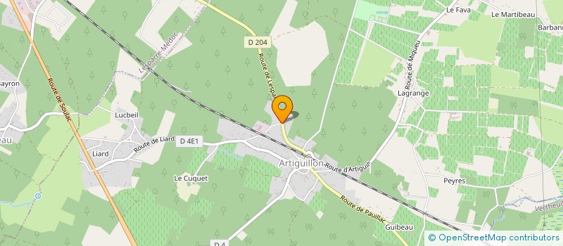 localisation de l'entreprise LES RACINES IMMO  LESPARRE-MEDOC