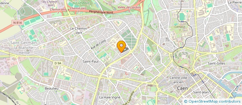 localisation de l'entreprise LES RADICELLES INFIMES à CAEN