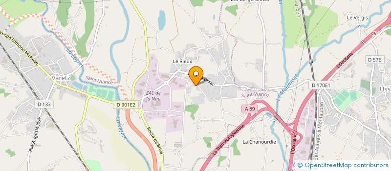 localisation de l'entreprise LES RAFFINEURS DE FRUITS à SAINT-VIANCE