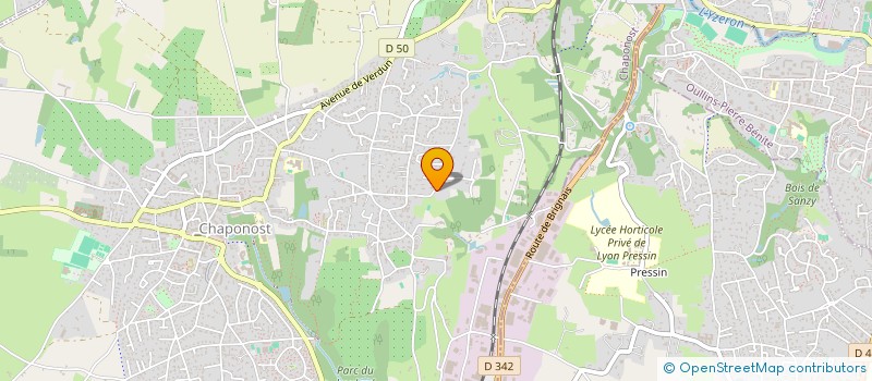 localisation de l'entreprise LES RAGONDINS  CHAPONOST