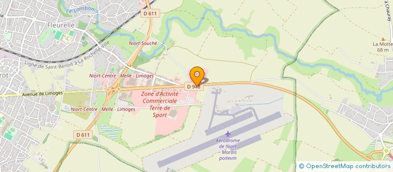 localisation de l'entreprise LES RAGONDINS VOLANTS  NIORT